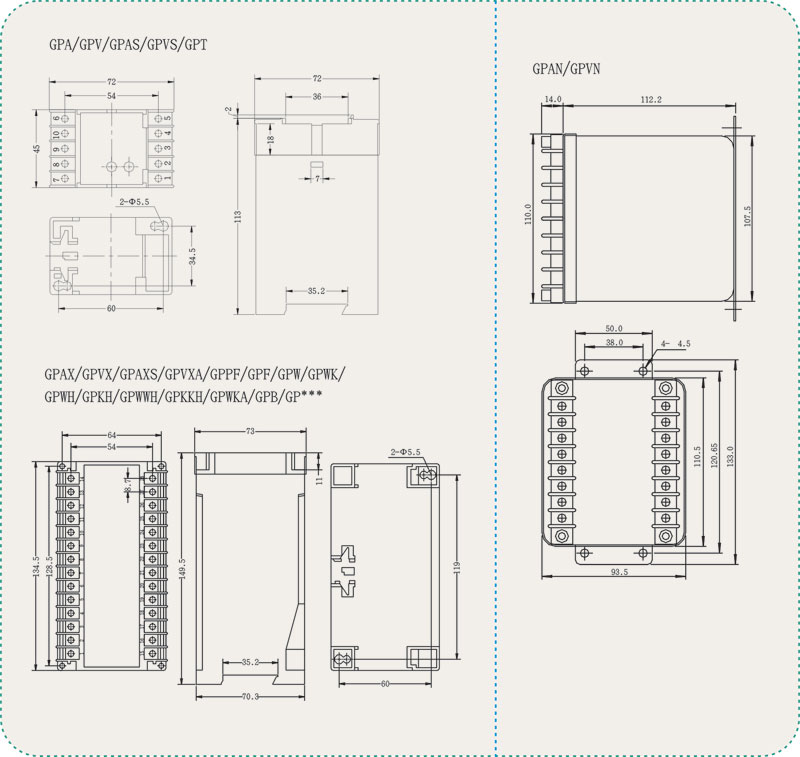 GP(0.5級)FP(0.2級)系列電量變送器